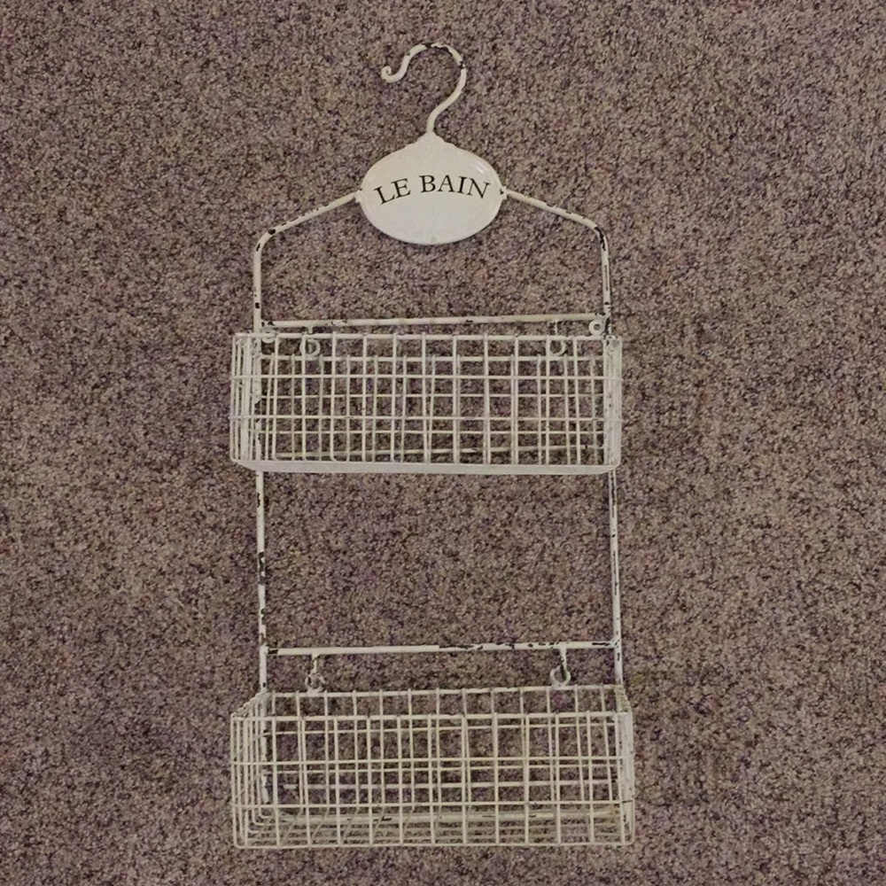 French country/Shabby Basket /shelf